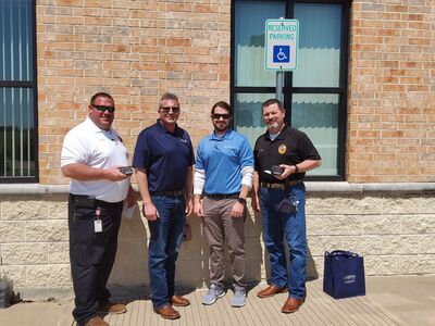 Guardian Angel Donation to the Red Oak Police and Fire Departments 